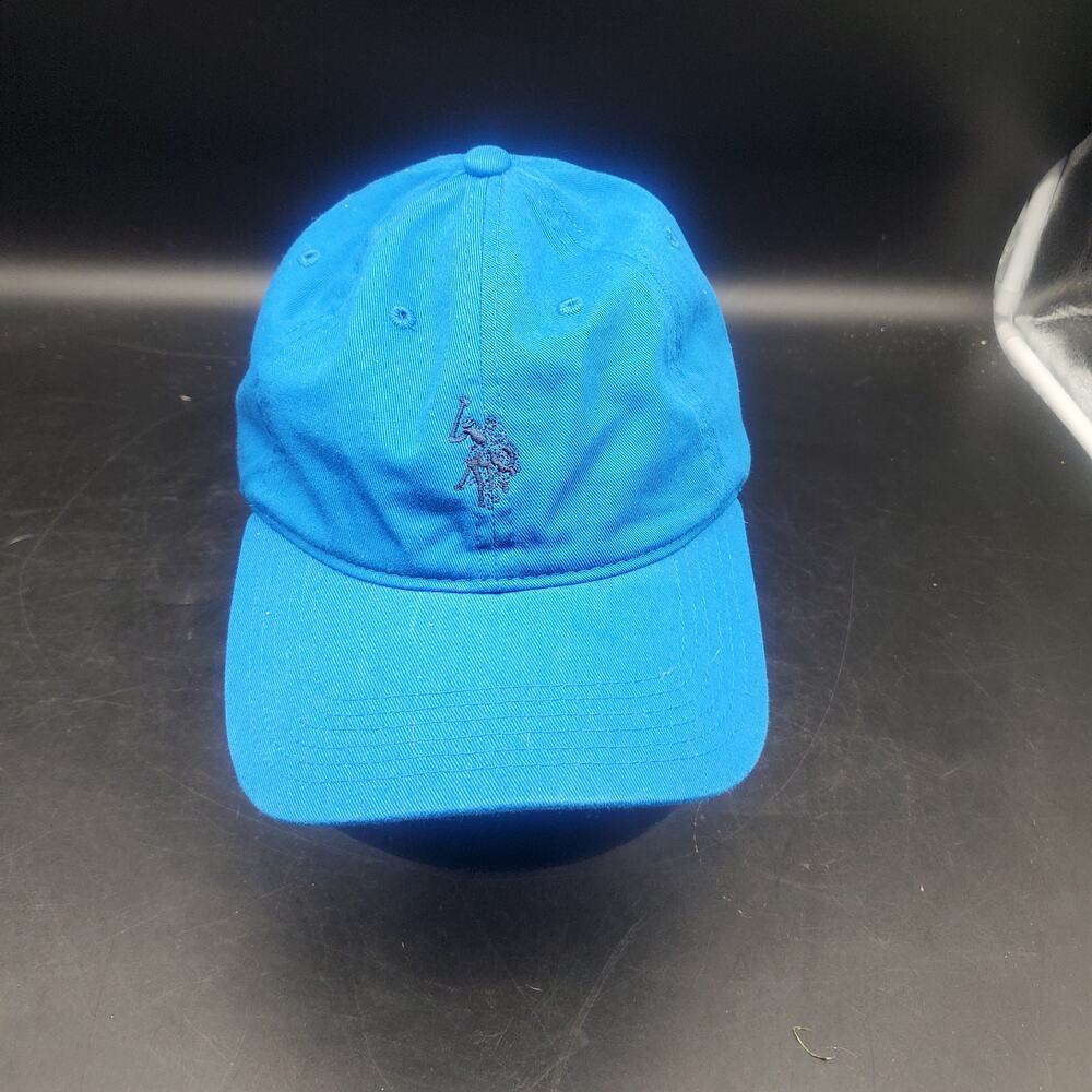 U.S. Polo Assn Blue Adjustable Baseball Cap Hat Embroidered Pony Logo Adult OSFM